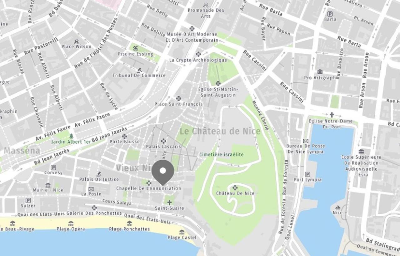 Aparthotel Riviera: Beachfront Old Town Studio with AC Nice Exterior photo